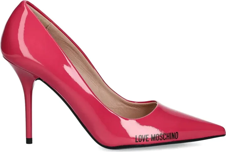 Logo-Print Pumps