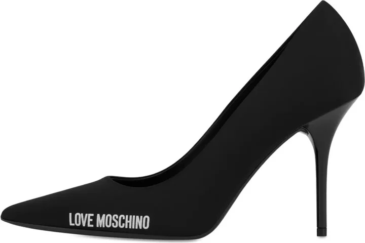 Logo-Print Pumps