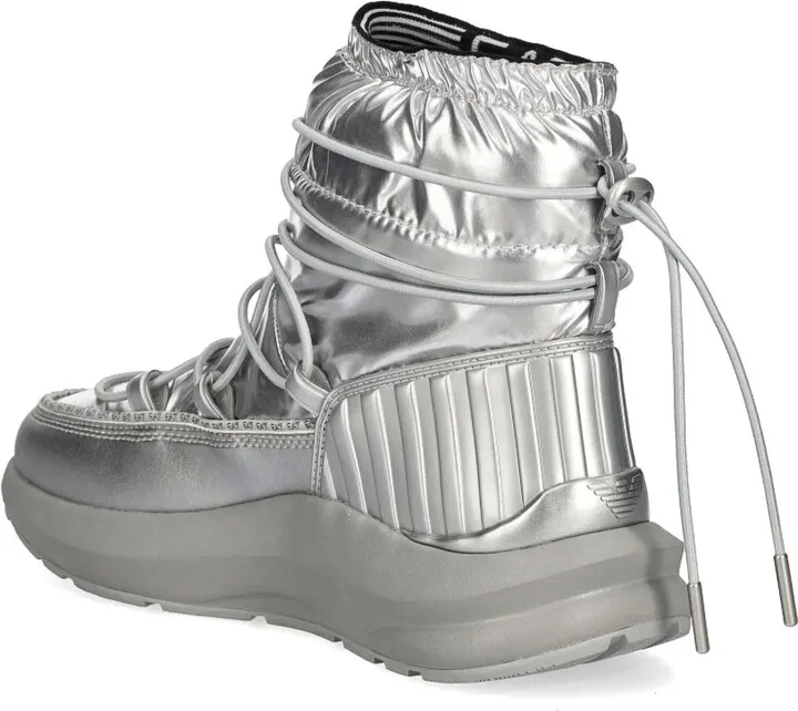 Logo-Print Quilted Snow Boots - Image 3