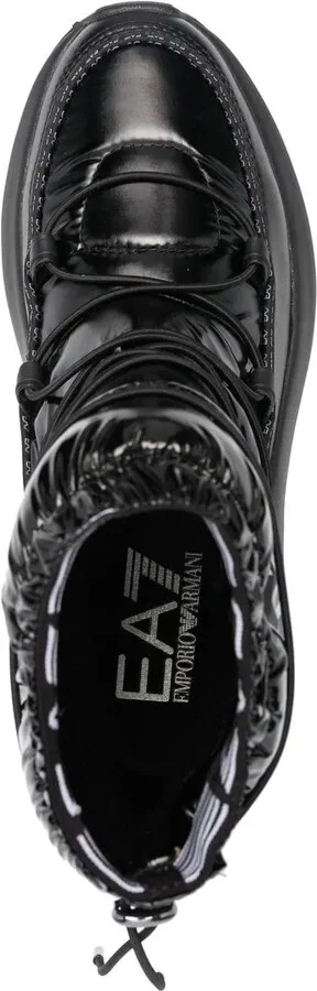 Logo-Print Quilted Snow Boots - Image 4