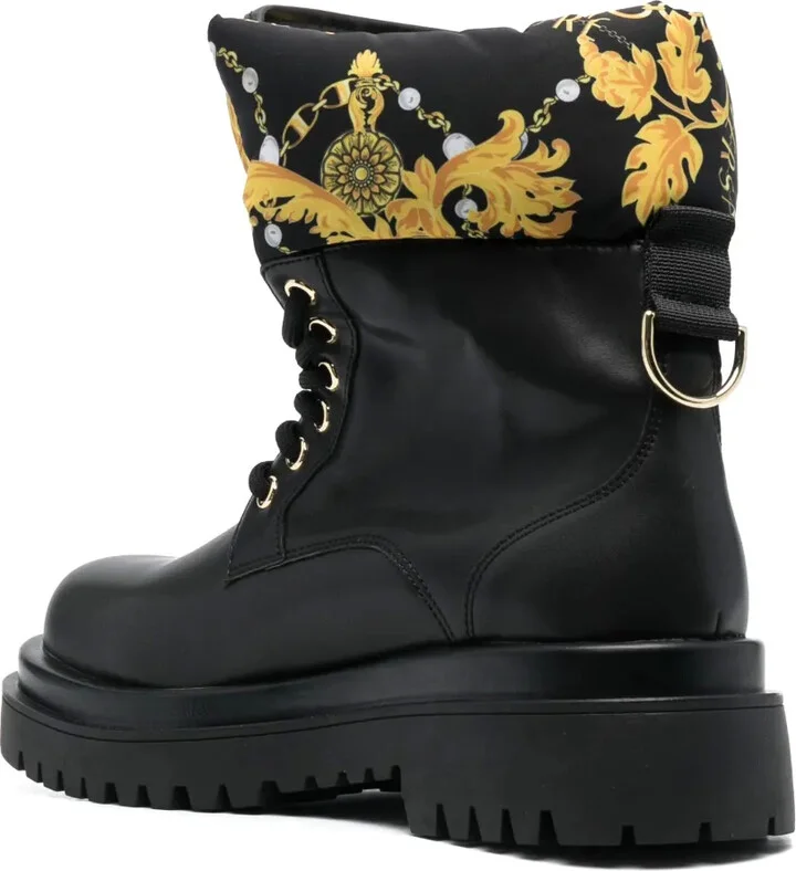 Logo-Print Round-Toe Boots - Image 3