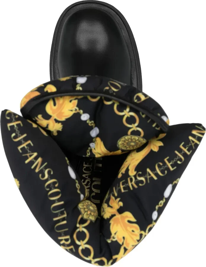 Logo-Print Round-Toe Boots - Image 4