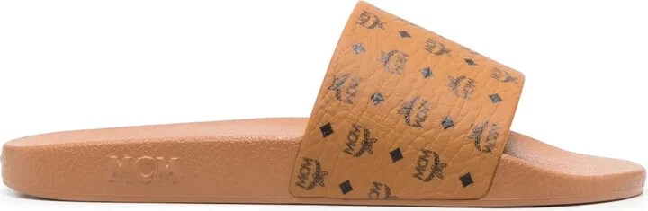 Logo-Print Single-Strap Slides