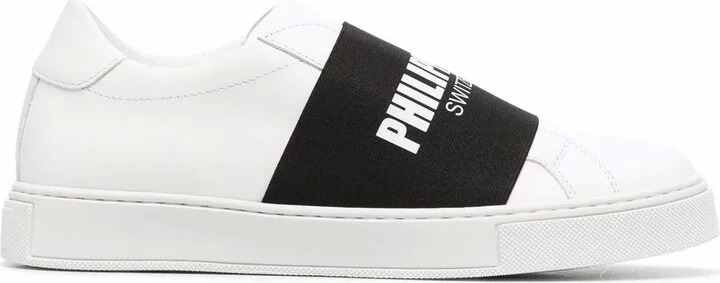 Logo-Print Slip-On Sneakers