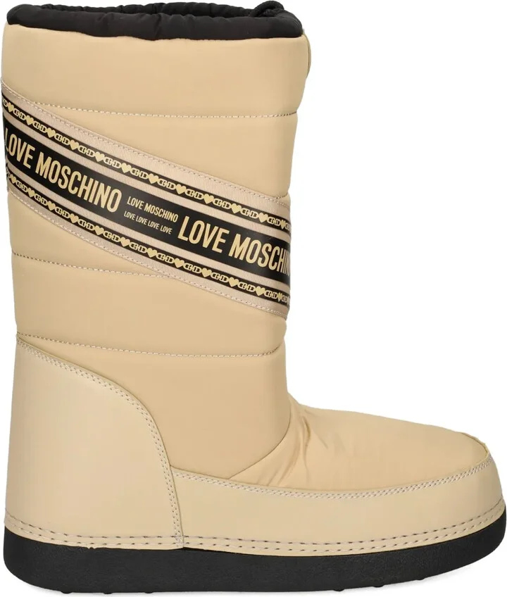 Logo-Print Snow Boots