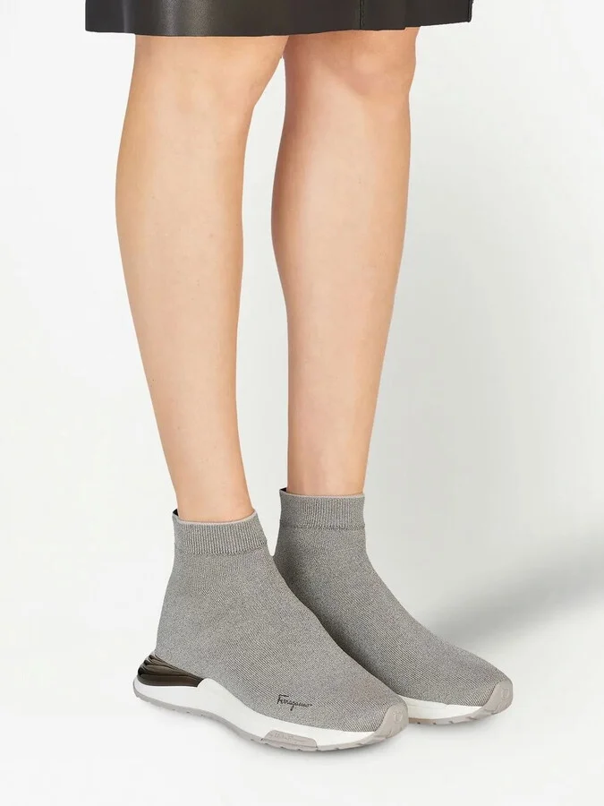 Logo-Print Sock Sneakers - Image 5