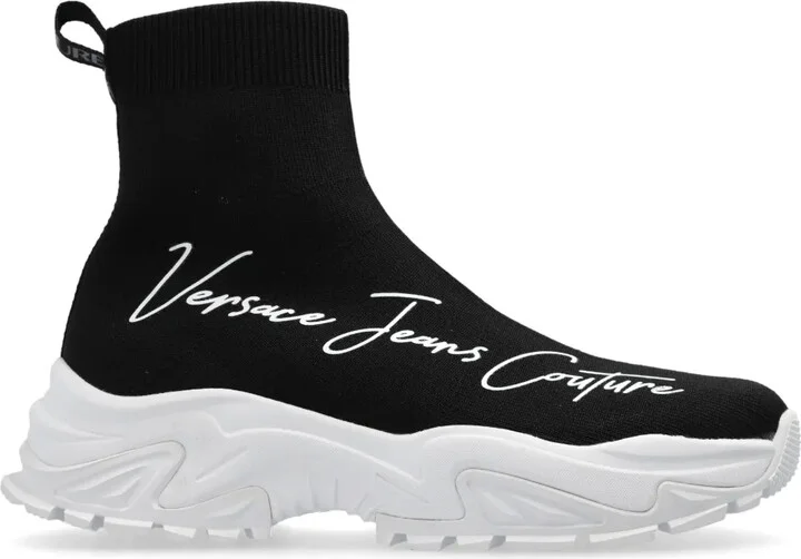 Logo-Print Sock Sneakers