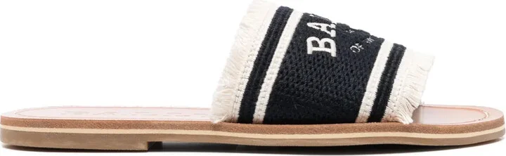 Logo-Print Strap Sandals