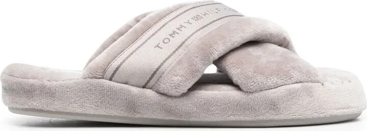 Logo-Print Strap Slides