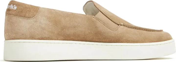 Logo-Print Suede Loafers - Image 3