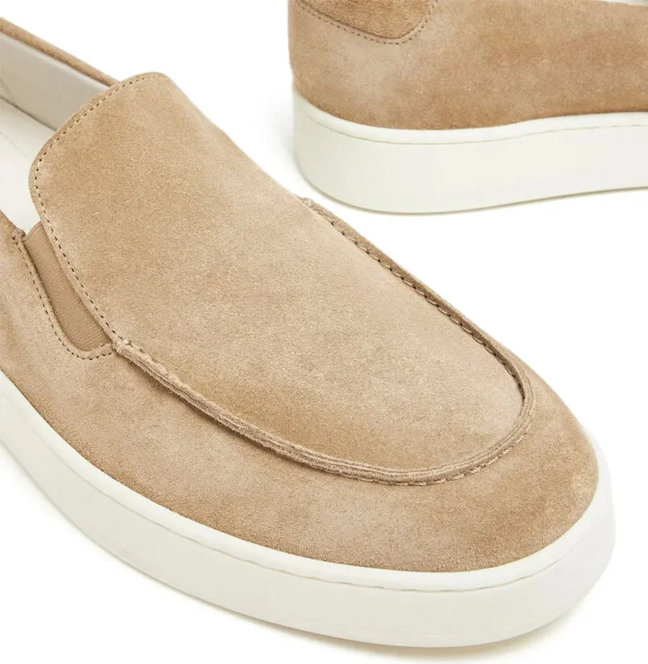 Logo-Print Suede Loafers - Image 4