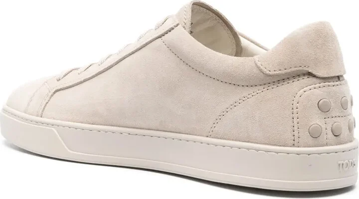 Logo-Print Suede Sneakers - Image 3