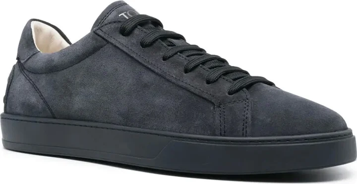 Logo-Print Suede Sneakers - Image 2