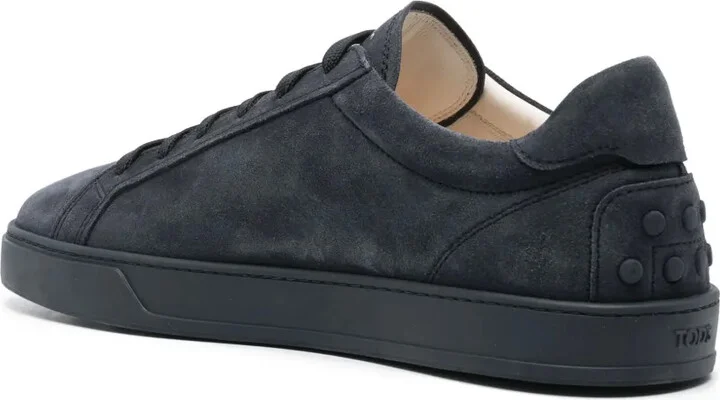 Logo-Print Suede Sneakers - Image 3