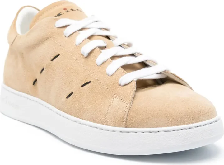 Logo-Print Suede Sneakers - Image 2