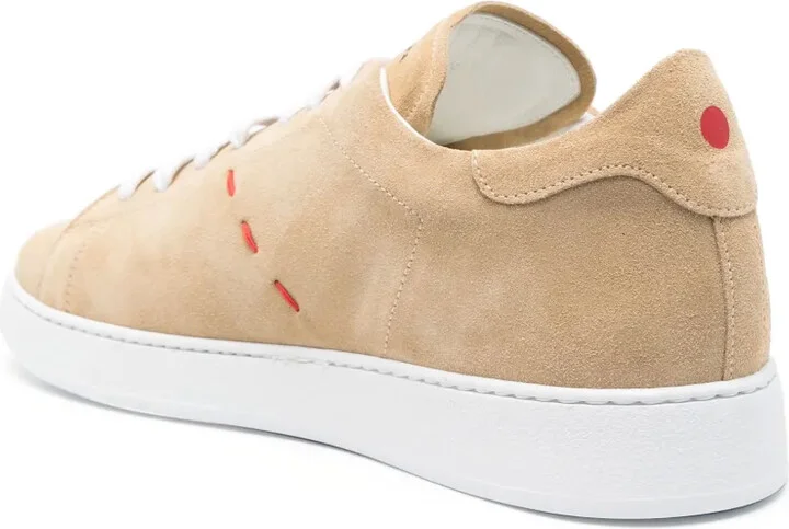 Logo-Print Suede Sneakers - Image 3
