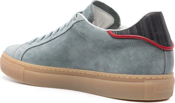Logo-Print Suede Sneakers - Image 3