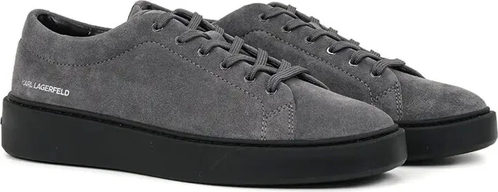 Logo-Print Suede Sneakers - Image 2