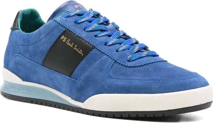 Logo-Print Suede Sneakers - Image 2