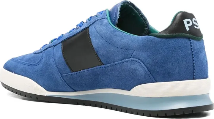 Logo-Print Suede Sneakers - Image 3