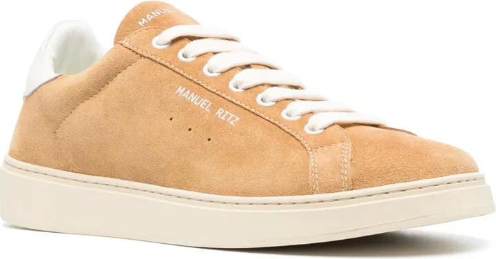 Logo-Print Suede Sneakers - Image 2