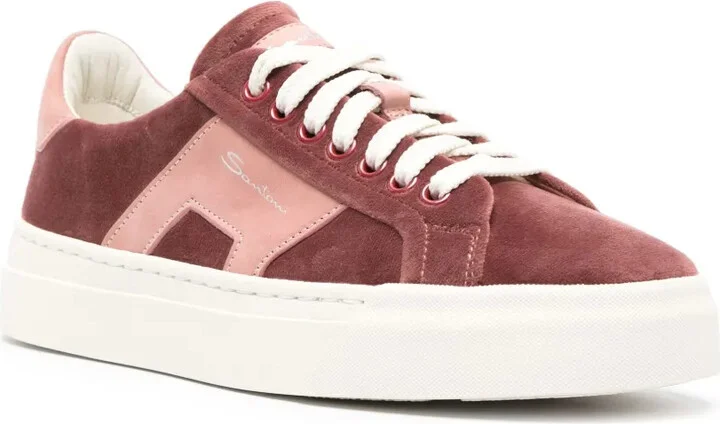 Logo-Print Suede Sneakers - Image 2