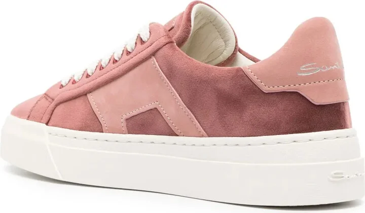 Logo-Print Suede Sneakers - Image 3