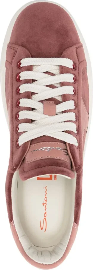 Logo-Print Suede Sneakers - Image 4