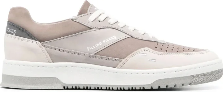 Logo-Print Suede Sneakers