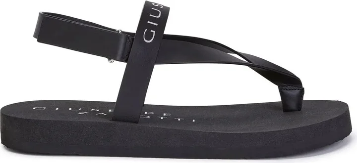 Logo-Print Thong-Strap Sandals