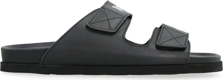 Logo-Print Touch-Strap Slides