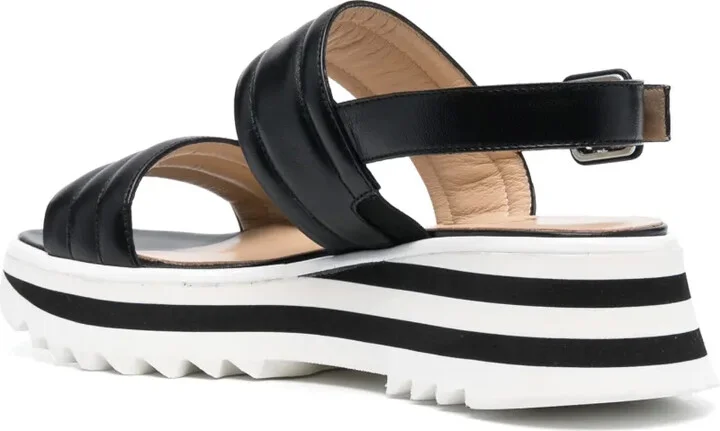 Logo-Print Wedge Sandals - Image 3
