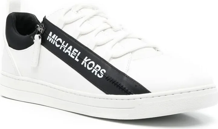 Logo-Print Zip-Detailed Sneakers - Image 2