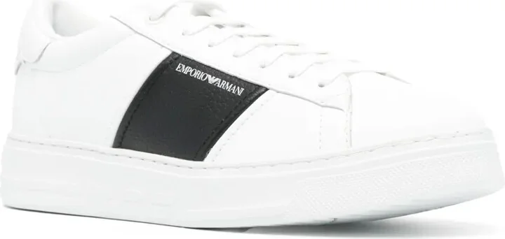 Logo-Printed Leather Sneakers - Image 2