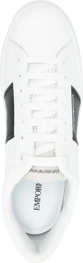 Logo-Printed Leather Sneakers - Image 4