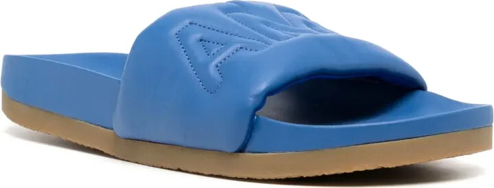 Logo-Quilted Leather Slides - Image 2