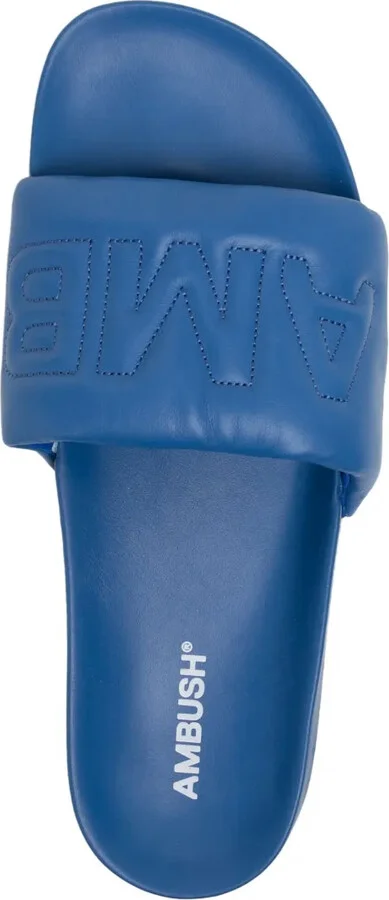 Logo-Quilted Leather Slides - Image 4