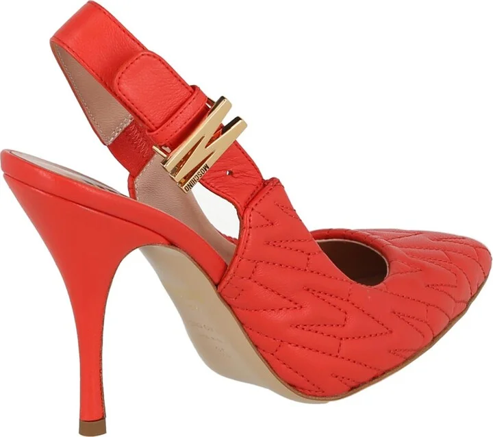 Logo Quilted Slingback Pump - Image 2