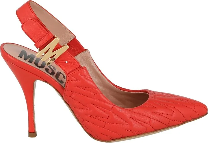Logo Quilted Slingback Pump - Image 4