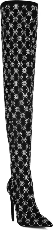 Logo-Rhinestone Boots - Image 2