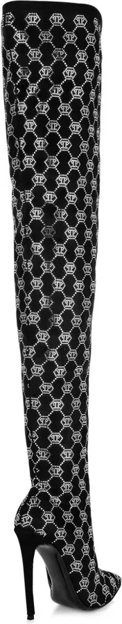 Logo-Rhinestone Boots - Image 3