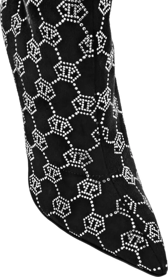Logo-Rhinestone Boots - Image 4