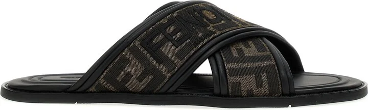 Logo Slides Sandals Black