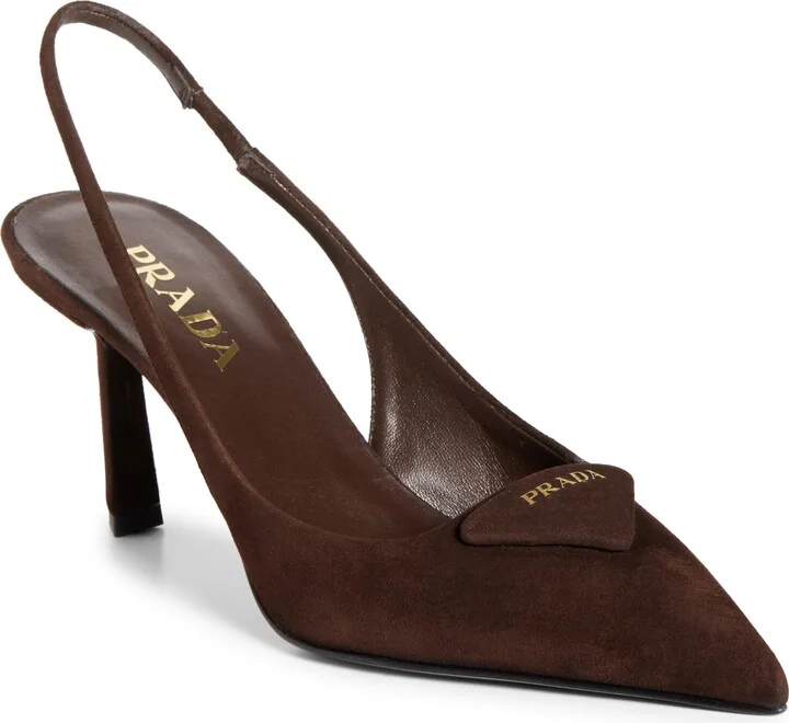 Logo Slingback Pump