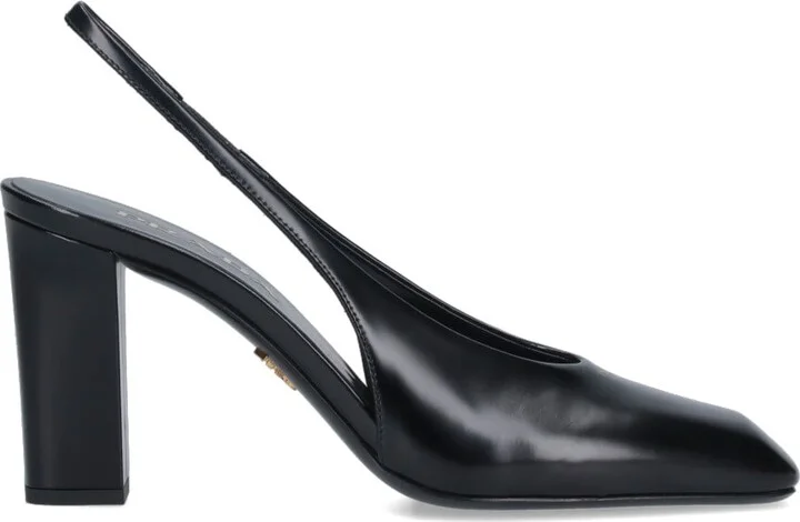 Logo Slingback Pumps
