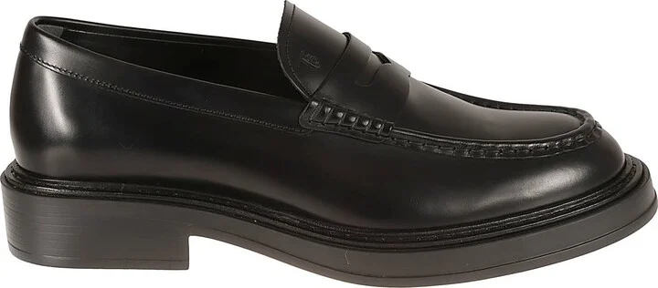 Logo Slip-on Derby Shoes