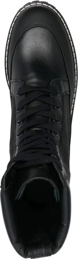 Logo-Stamp Lace-Up Boots - Image 4