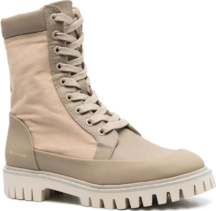 Logo-Stamp Lace-Up Boots - Image 2