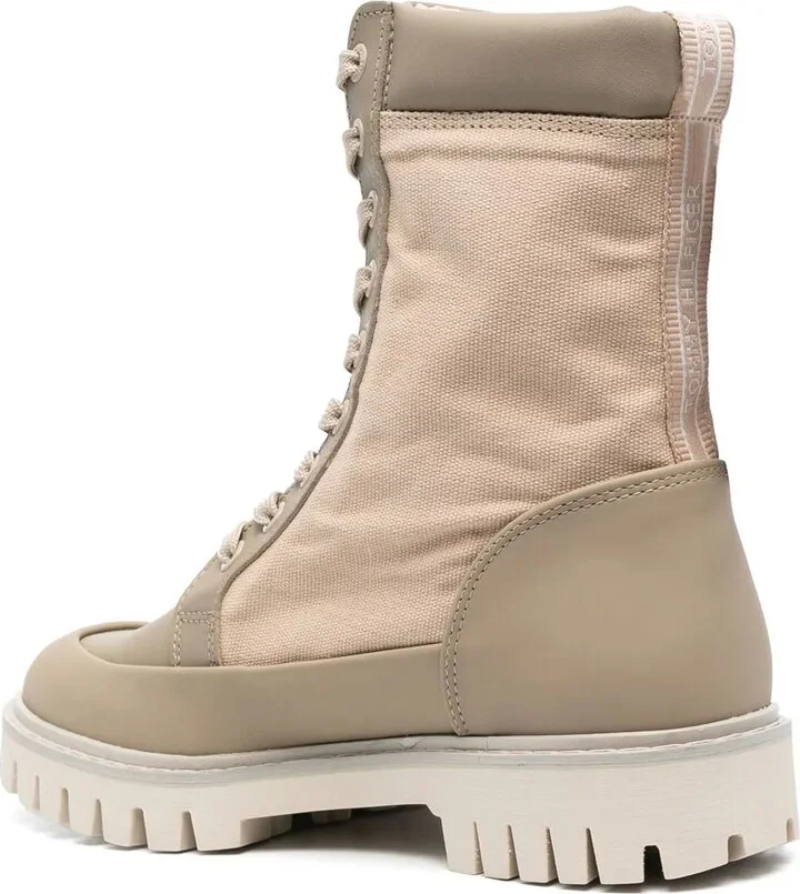 Logo-Stamp Lace-Up Boots - Image 3