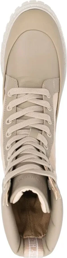 Logo-Stamp Lace-Up Boots - Image 4